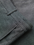 Krótkie spodenki męskie SLIM FIT ze strukturalnej melanżowej dzianiny – czarne V2 OM-SRCS-0166 