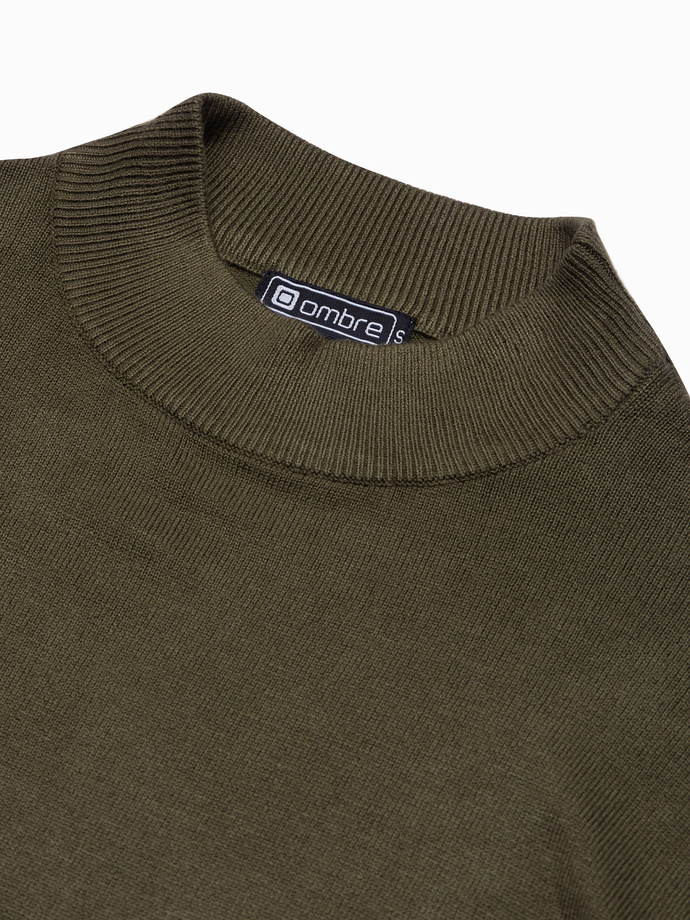 Men's sweater - dark olive V7 E178