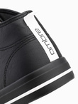 Contrasting men's sneakers with raised upper - black V1 OM-FOTH-0121