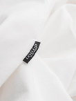 Męski bawełniany t-shirt LOOSE FIT z okrągłym dekoltem – kremowy V2 OM-TSBC-0234 