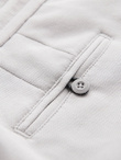 Men's SLIM FIT short shorts in melange structured knit - light grey V5 OM-SRCS-0166