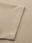 Men's waffle-textured T-shirt with round neckline - sand V2 OM-TSCT-0197