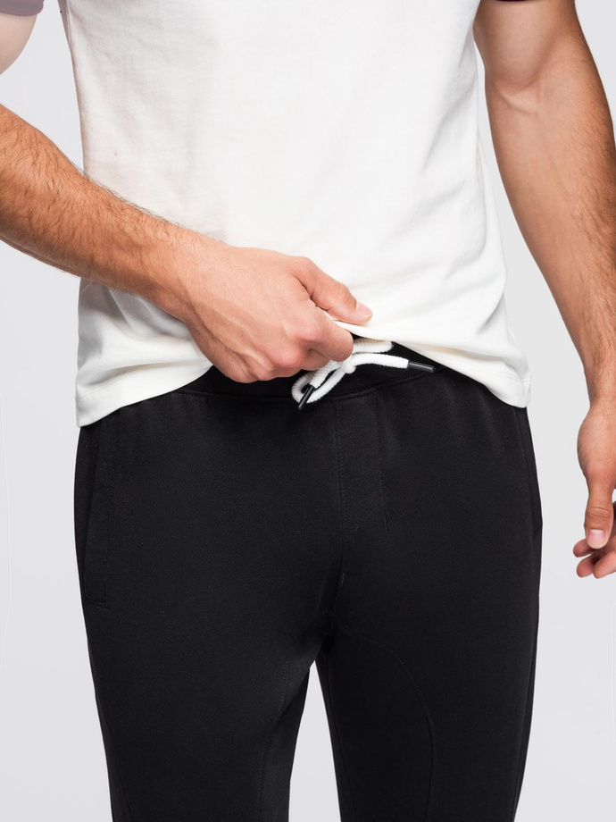 Men's jogger sweatpants - black V5 OM-PABS-0173