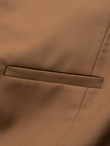 Men's suit vest without lapels - caramel V1 OM-BLZV-0112