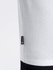 Longsleeve męski BASIC z okrągłym dekoltem - biały V4 OM-LSBL-0106