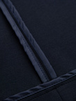 Men's SLIM knit jacket with subtle texture - navy blue V3 OM-BLZB-0101