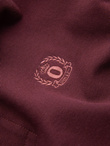 Men's BASIC single-color pique knit polo shirt - maroon V10 OM-POBS-0100
