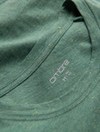 T-shirt męski z ozdobnym efektem confetti - zielony V4 OM-TSCT-0178