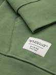 BASIC men's unbuttoned hooded sweatshirt - green V3 OM-SSBZ-0178