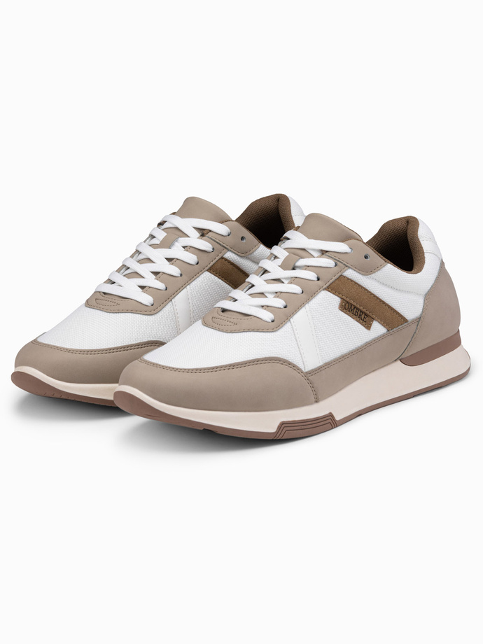 Men's mesh sneaker shoes - sand V1 OM-FOSL-0153
