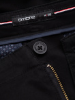 Men's single color shorts with cargo pockets - black V4 OM-SRCG-0133