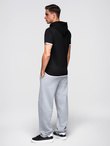 Men's SLIM FIT T-shirt with round neckline and logo - white V1 OM-TSCT-0220