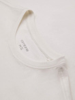 Men's T-shirt with embroidery on chest - white V2 OM-TSPT-0248