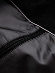 Kurtka męska biker ze stójką w stylu retro – czarna V2 OM-JAFL-0197