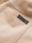 Męskie bawełniane spodnie joggery dresowe BASIC – beżowe V6 OM-PABS-0174