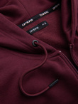 Unzipped cotton men's BASIC sweatshirt - maroon V3 OM-SSBZ-0160