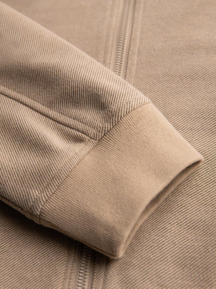 Men's raglan sleeve bomber jacket - warm beige V2 OM-JANP-0159