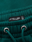 Classic unisex sweatpants with drawstrings - dark green V17 OU-PSBC-0100