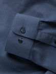 Men's cotton shirt with pocket REGULAR FIT - blue V3 OM-SHCS-0147