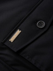 Men's quilted jacket with jacket cut - black V3 OM-JALP-0188