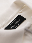 Men's polo shirt with zipper neckline - white V1 OM-POSS-0148