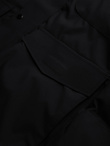 Men's winter jacket with detachable hood in waterproof material - black V3 OM-JAHP-0306
