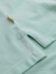 Cotton pique knit polo shirt - mint V1 OM-POSS-0103