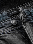 Men's denim shorts with rolled up legs - gray V3 OM-SRDS-0134