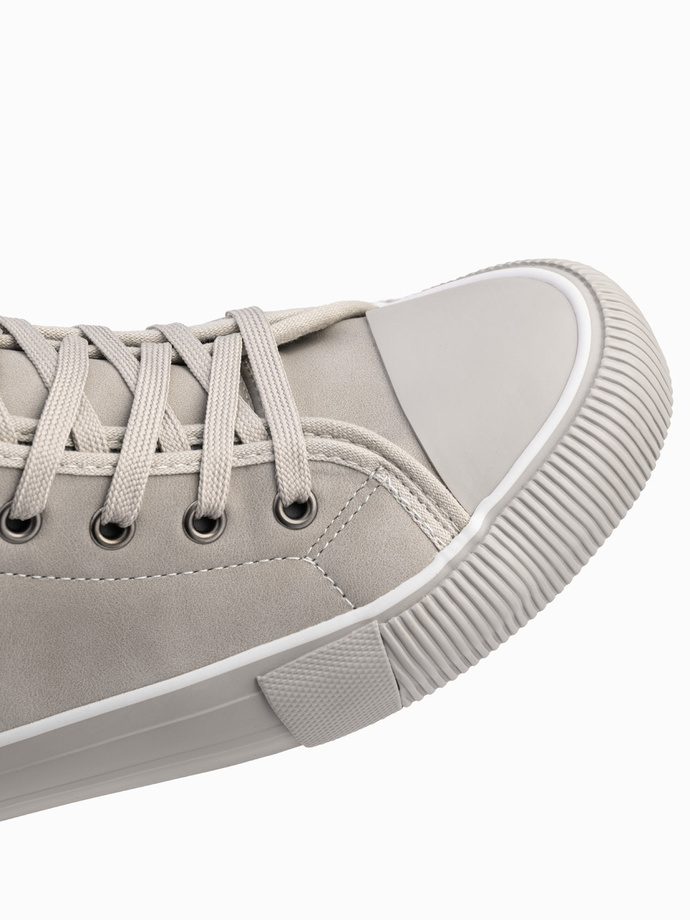 Men's high boots sneakers with decorative trim - ash V3 OM-FOTH-0158
