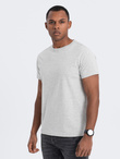 Classic BASIC men's cotton T-shirt - grey V3 OM-TSBS-0146