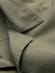Koszula męska z krótkim rękawem i kubańskim kołnierzem - khaki V4 OM-SHSS-0168