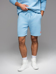 UNISEX sweatshirt set hoodie + athleisure shorts - blue V8 Z110