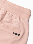 Men's knit shorts - powder pink V6 W291 