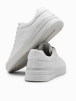 Men's uniform casual shoes in eco nubuck - light grey V2 OM-FOCS-0151