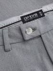 Eleganckie męskie spodnie chino SLIM FIT - jasnoszare V1 OM-PACP-0191