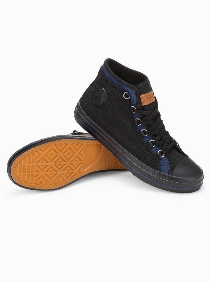 Buty męskie sneakersy - czarne V5 T375