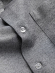 Men's shirt with pocket REGULAR FIT - grey melange V3 OM-SHCS-0148
