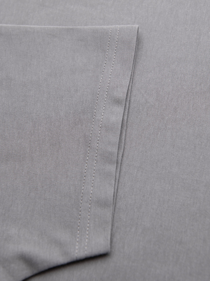 Men's classic cotton BASIC T-shirt - grey V3 OM-TSBS-0236