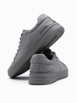 Casual solid men's eco nubuck shoes - grey V3 OM-FOCS-0151
