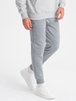 Men's sweatpants joggers - grey melange V3 OM-PASK-22FW-008