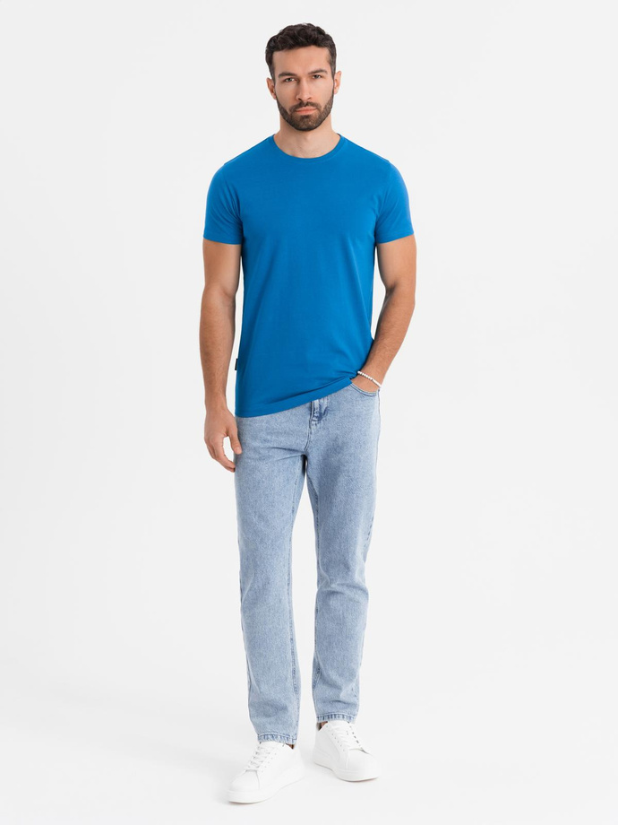 Classic BASIC men's cotton T-shirt - sand V11 OM-TSBS-0236