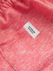 Spodenki męskie z tkaniny melanżowej LOOSE FIT - jasnoczerwone V7 OM-SRSK-0116
