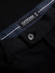 Men's smart chino pants SLIM FIT - black V4 OM-PACP-0191