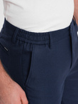 Spodnie męskie klasyczne chino SLIM FIT - granatowe V1 OM-PACP-0182