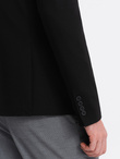 Men's jacket with patch pockets - black V5 OM-BLZB-0127