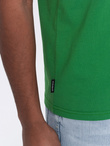 BASIC men's classic cotton T-shirt - green V20 OM-TSBS-0146