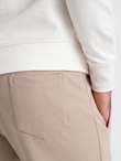 CARROT men's structured knit sweatpants - beige V2 OM-PASK-0143