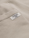 Men's sweatpants with unlined leg - light beige V1 OM-PABS-0206