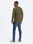 Men's longsleeve with "waffle" structure - olive V3 OM-LSCL-0109