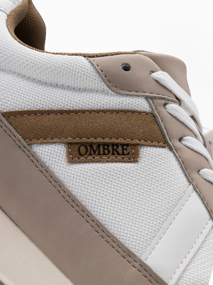 Men's mesh sneaker shoes - sand V1 OM-FOSL-0153
